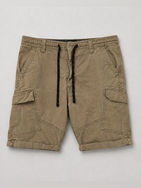 Denizen from Levi's Olive-Tan Cargo Shorts with Drawstring